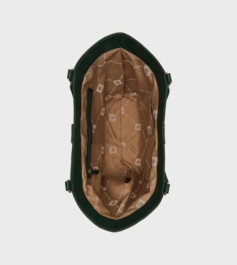 ANNE KLEIN Anne Klein Textured Buckle Detail Tote Bag